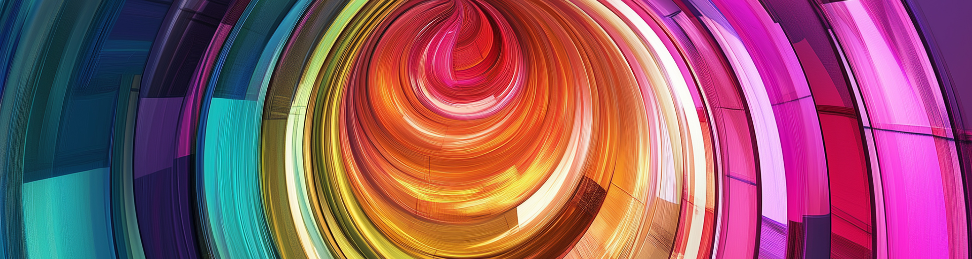 Abstract, bright swirls